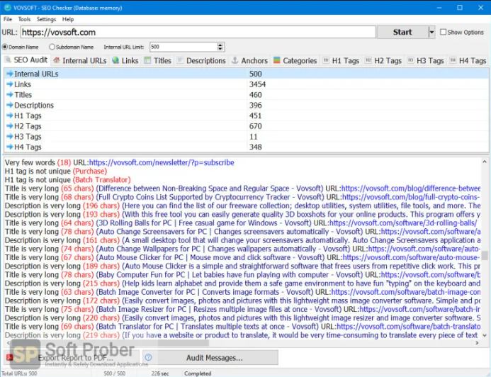VovSoft SEO Checker 2024 Free Download
